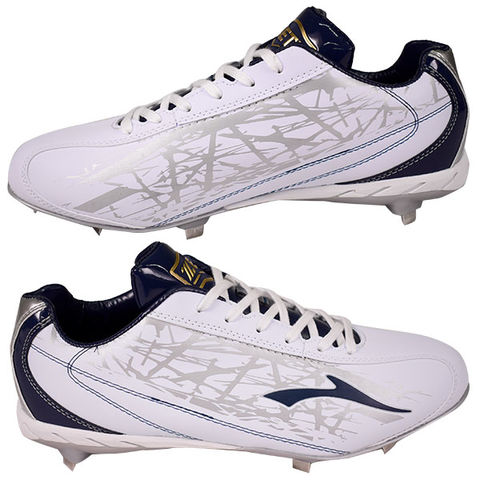 ゼット ZETT 金具スパイク グランドジャックCR ホワイト×レッド