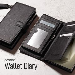 Galaxy S24 Ultra ケース 手帳型 軽量 PU レザー スマホケース カード 9枚 収納 Samsung GalaxyS24 Ultra ギャラクシーS24ウルトラ SC-52E 対応 Wallet Diary