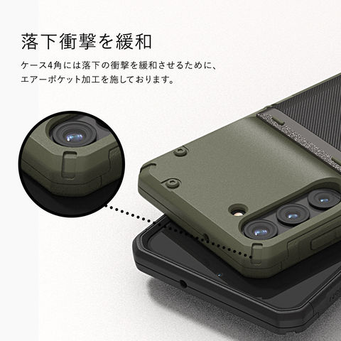 dショッピング |Galaxy S23 Ultra ケース 耐衝撃 背面 カード収納