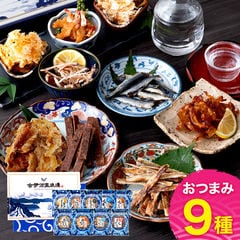 おつまみ ギフト おつまみベスト9 古伊万里浪漫 送料無料 常温 【のし・メッセージカード可】 セット プレゼント 退職祝い 詰め合わせ 食品 珍味 海鮮 魚 干物 酒 つまみ お菓子 父 誕生日 還暦祝い 内祝い 母の日 父の日 いか するめ えび いわし あご 貝ひも まぐろ