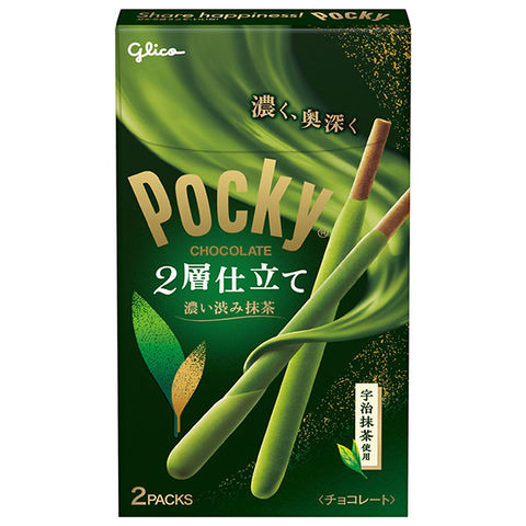 グリコ ポッキー 2層仕立て 濃い渋み抹茶 30箱 dショッピング |江崎グリコ ポッキー 2層仕立て 濃い渋み抹茶 2袋×10個