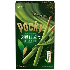 dショッピング |江崎グリコ ポッキー 2層仕立て 濃い渋み抹茶 2袋×10個