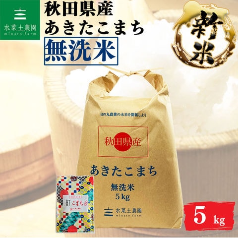 秋田県産 あきたこまち 5kg  無洗米